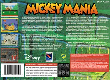 Mickey Mania (Europe) box cover back